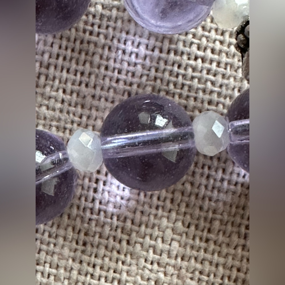 20 inch Amethyst and Charoite bead necklace NWOT - Picture 11 of 15